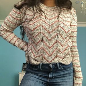 Free People Soft beige knit sweater